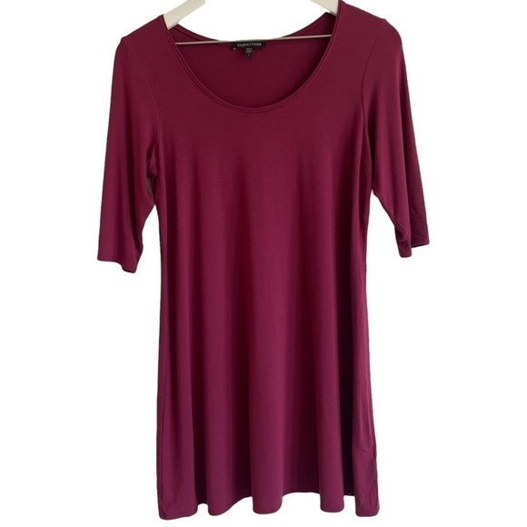 Eileen Fisher Trapeze Tunic Knit Top, Size S - Picture 1 of 5